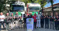 Konya'dan Suriye'ye toplu düğün yardım araçları uğurlandı