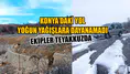 Konya’daki yol yoğun yağışlara dayanamadı: Ekipler teyakkuzda