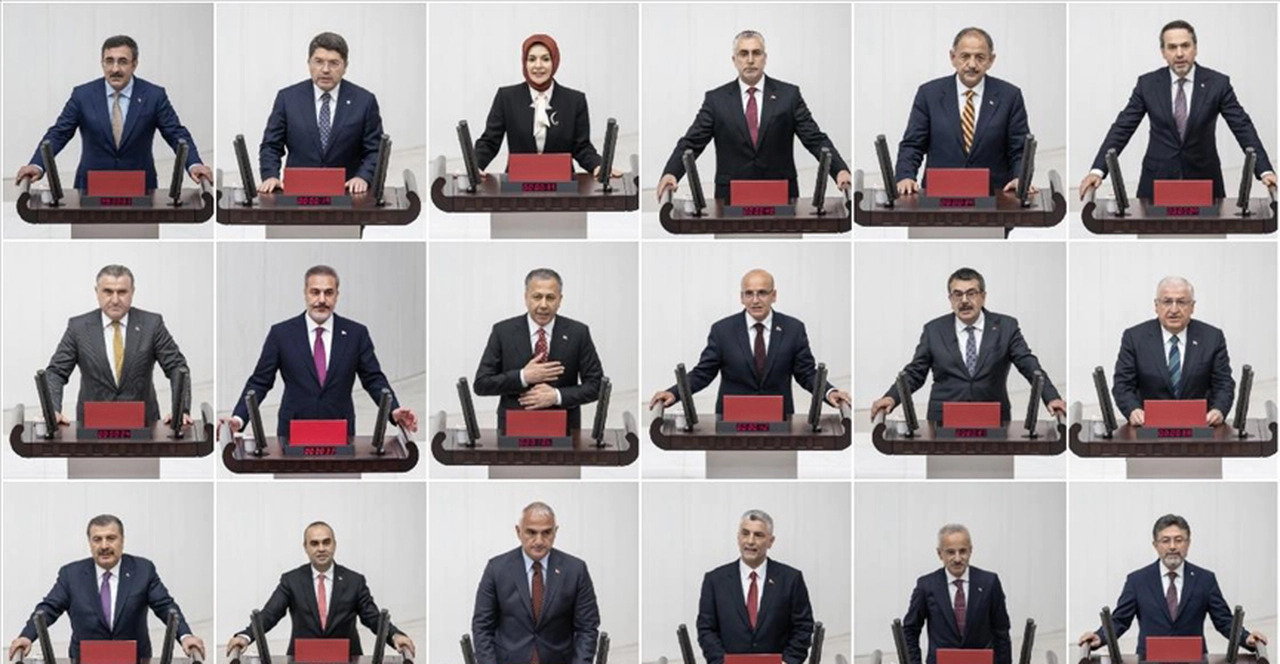TBMM Genel Kurulunda yeni kabine üyeleri yemin etti