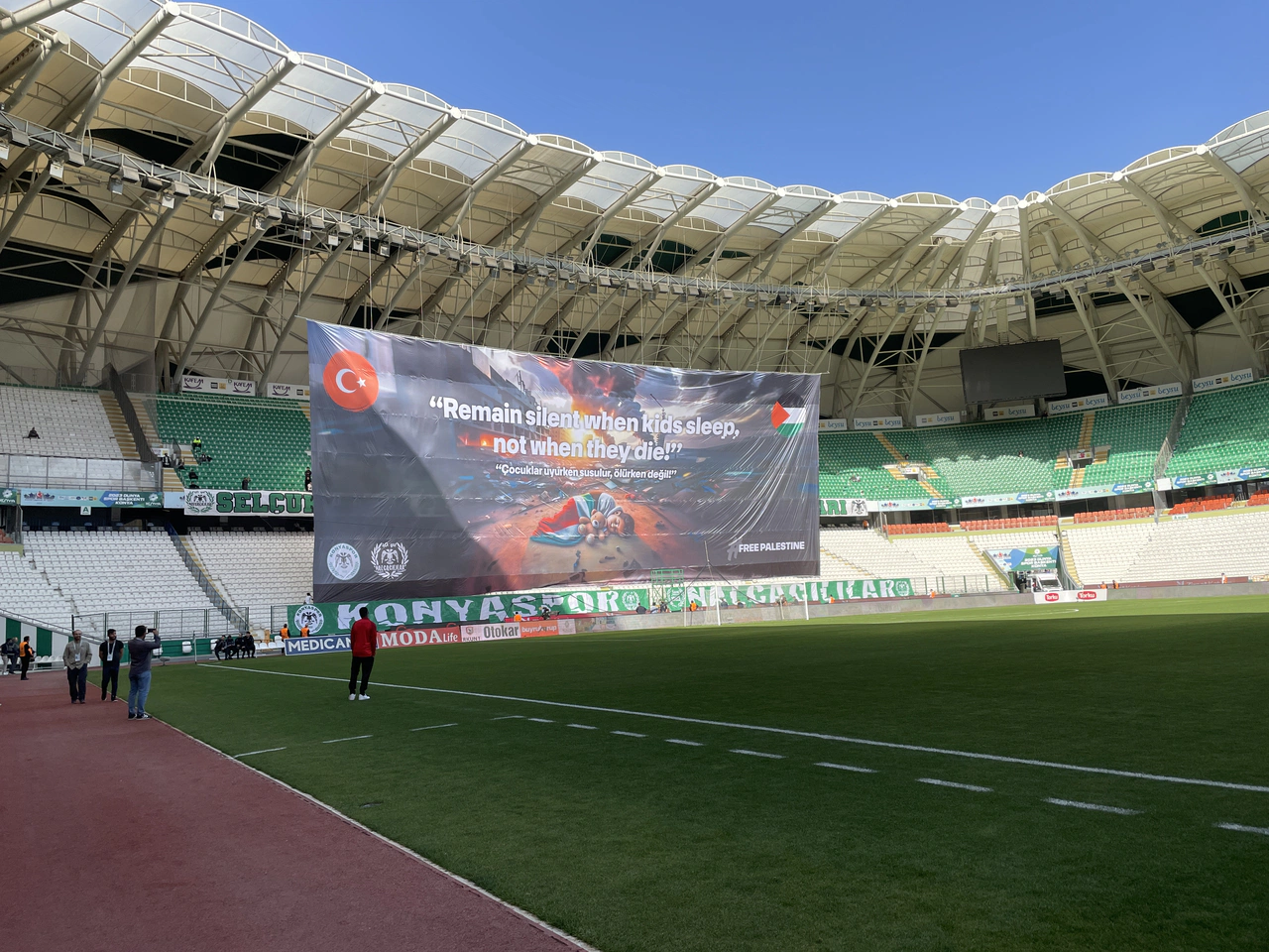 Konyaspor'dan Filistin’e özel koreografi!