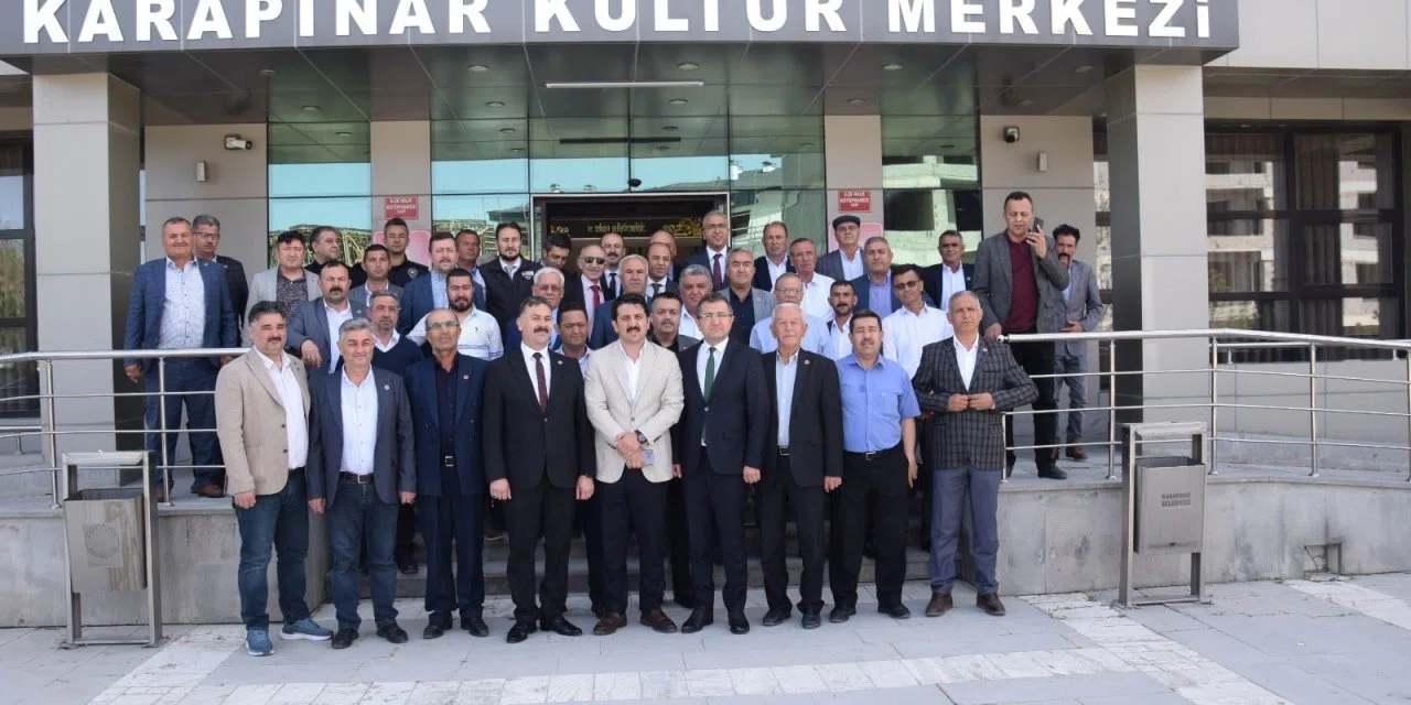Karapınar'da mahalle muhtarları ile istişare toplantısı