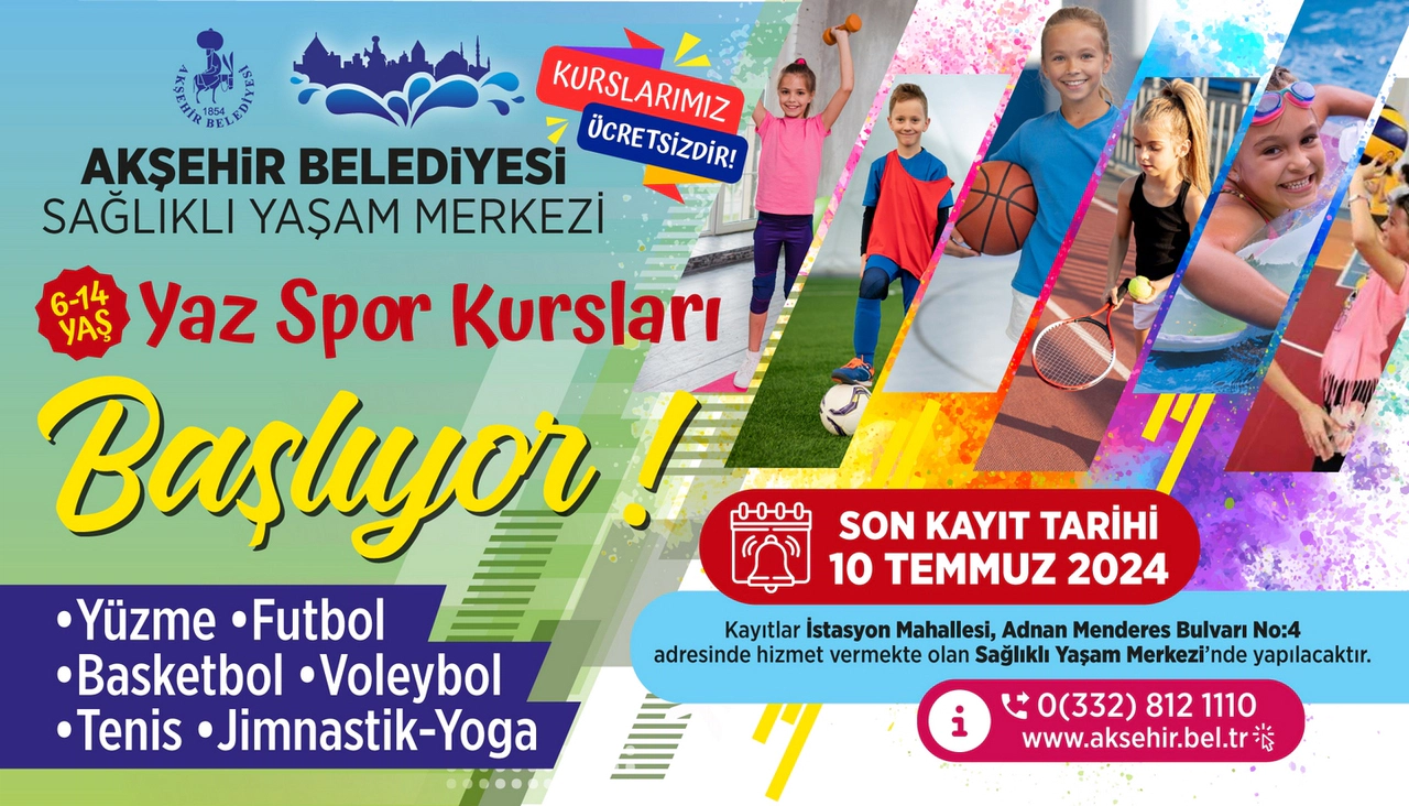 Akşehir'de yaz kursları start alıyor