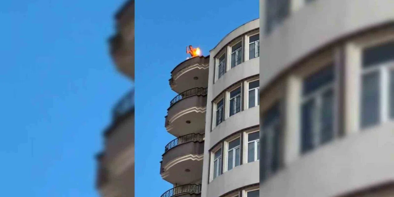Benzinle kendini yakmaya çalıştı
