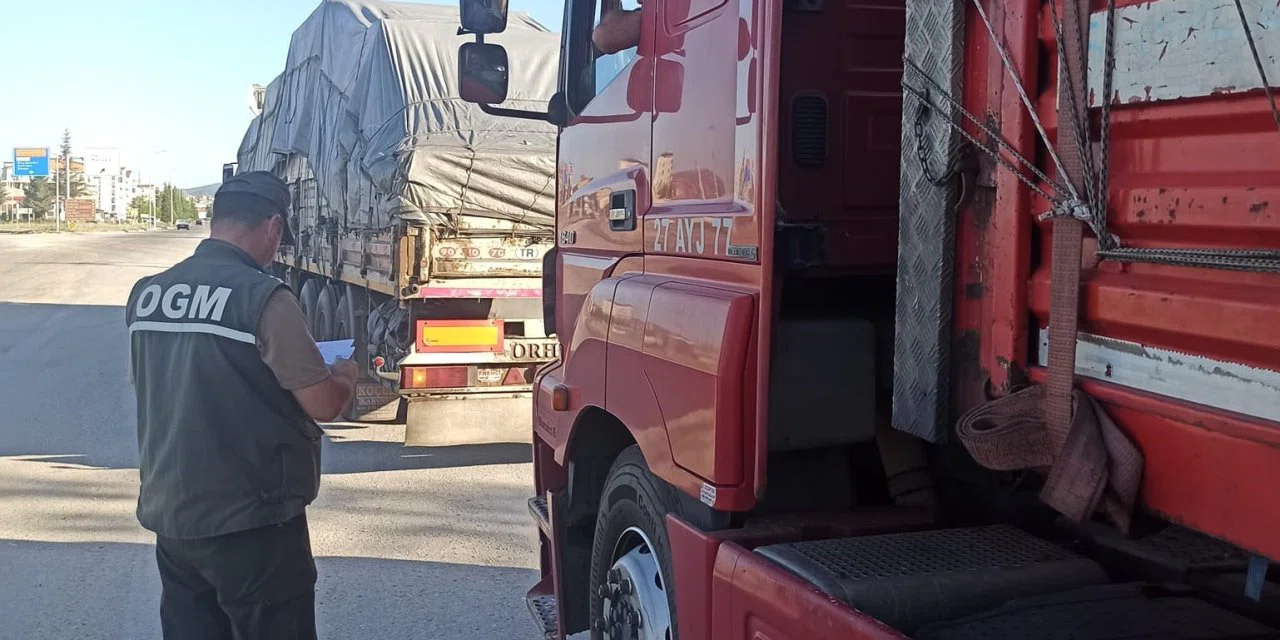 Konya'da orman emvallerini taşıyan araçlara yönelik denetimler