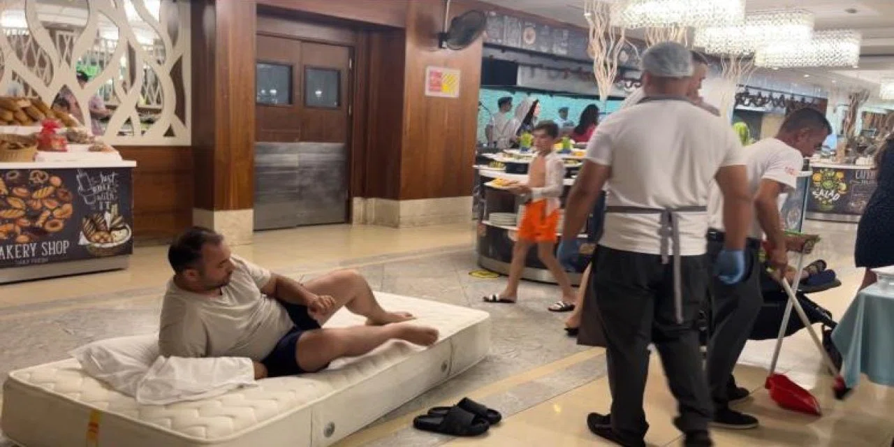 5 yıldızlı otel müşterisinden görülmemiş protesto