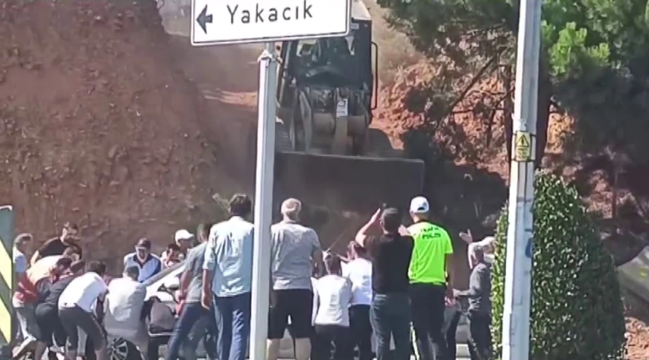 Vatandaşlar, Orman yangını için seferber oldu