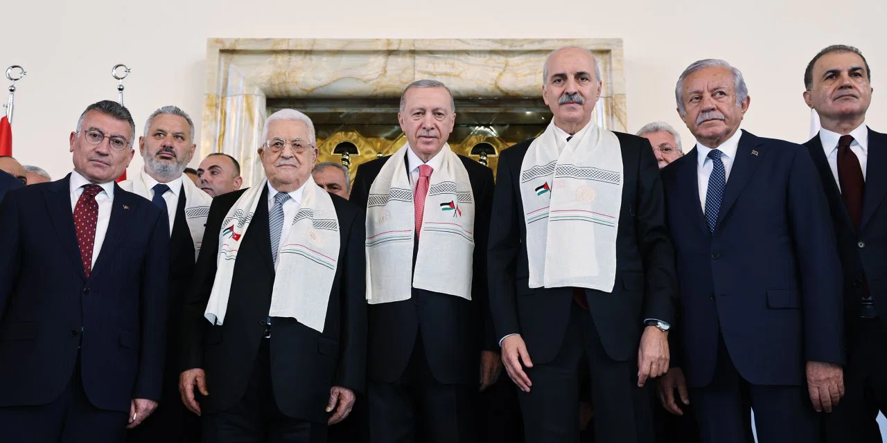 Cumhurbaşkanı Erdoğan ve Mahmud Abbas TBMM'de buluştu