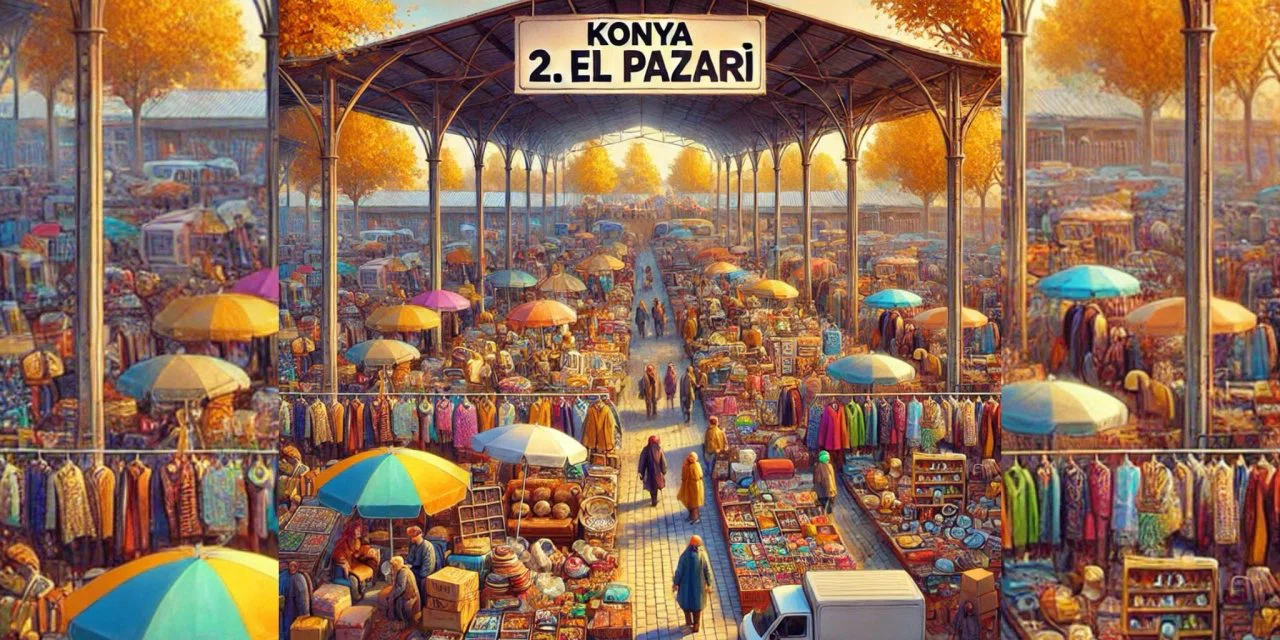 Konya'nın en ucuz pazarı yüzleri güldürüyor. Vatandaşlar akın ediyor