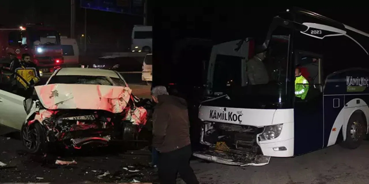 Aksaray otobanında trafik kazası: 1 ölü 1 yaralı