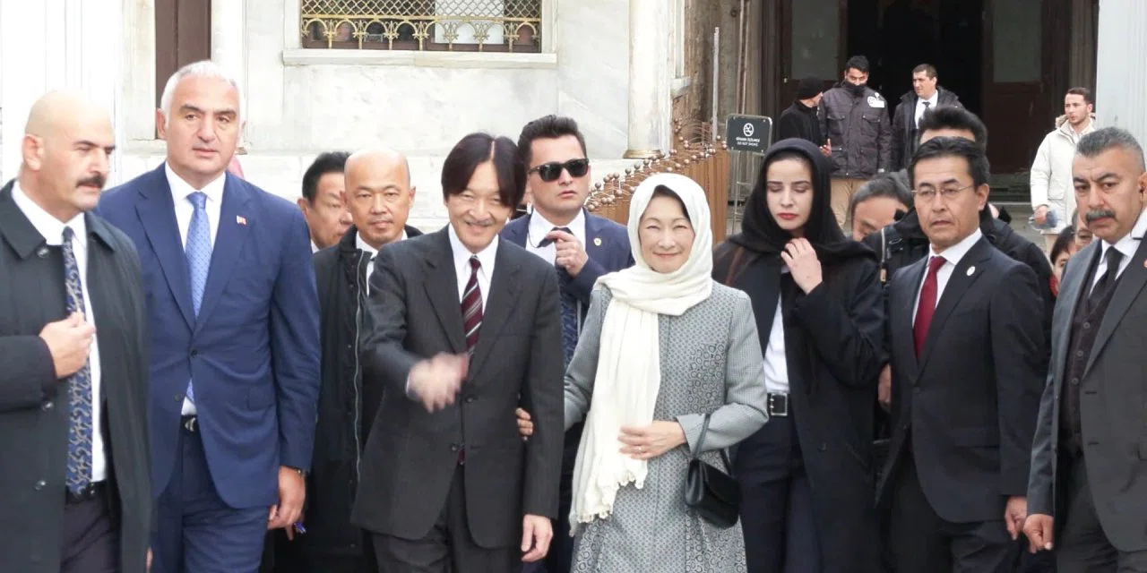 Ayasofya Camii'ni gezen Japon Prens mest oldu