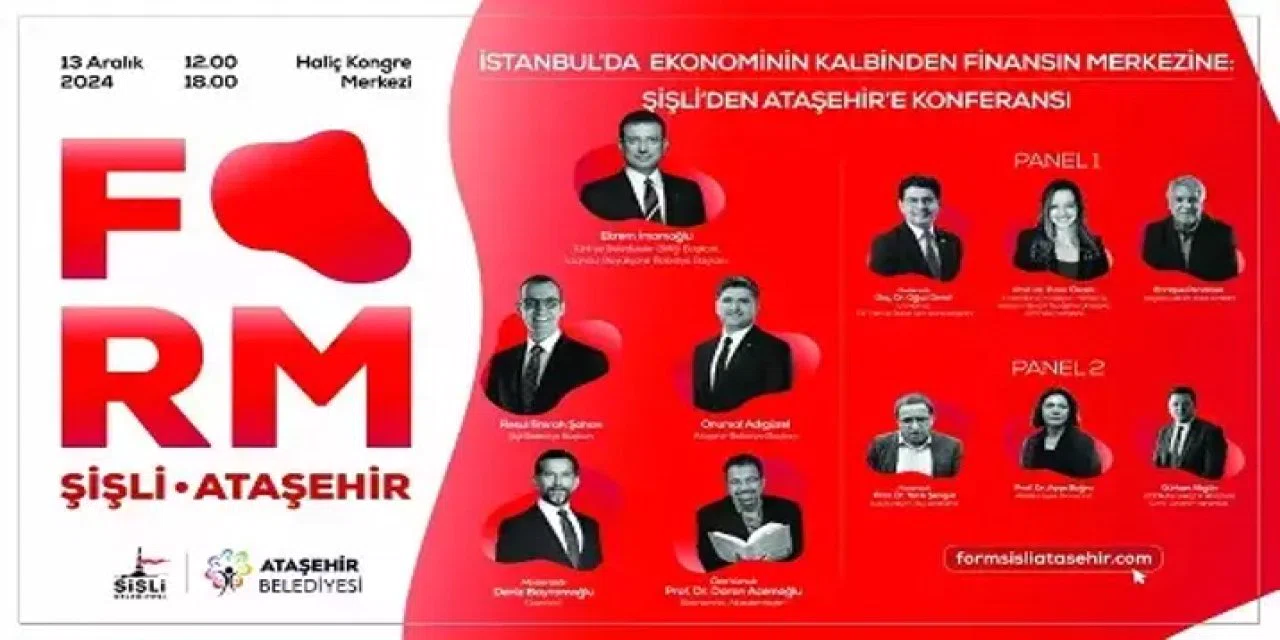 Şişli-Ataşehir Konferansı, ekonomi ve kent dönüşümünü tartışacak