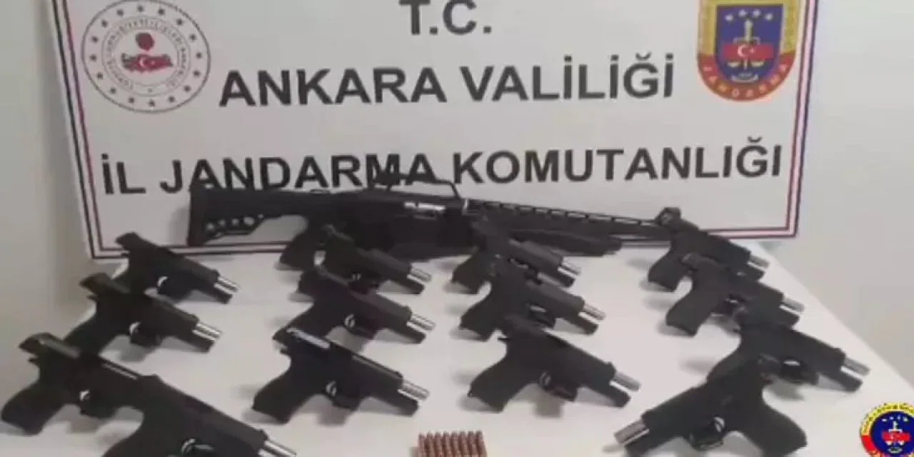 Mamak ilçesinde düzenlenen operasyonda yasa dışı silah çete yakalandı: 2 gözaltı