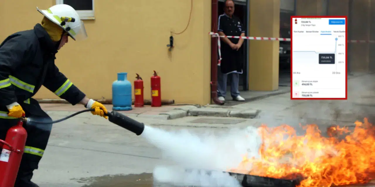 Felaket fırsatçıları: Yangın tüplerinde fiyatlar uçtu