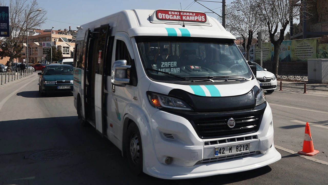 Konya'da minibüs ve okul servis ücretlerine zam geldi. 3 Şubat'ta başlıyor