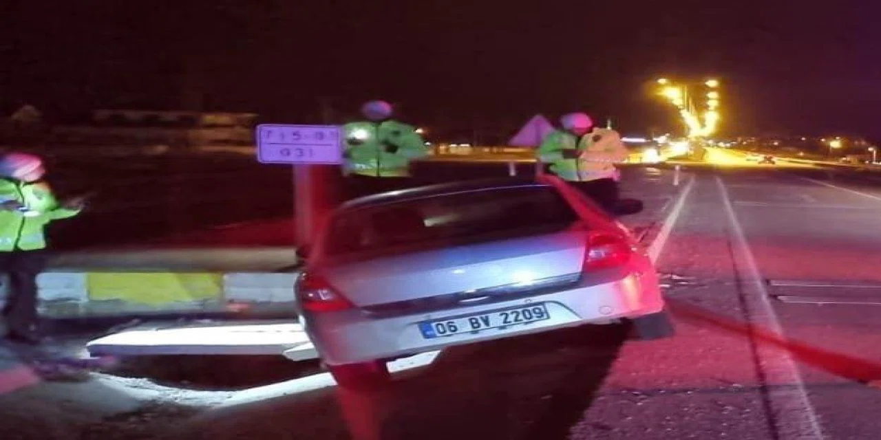 Konya'da korkutan kazada 2 kişi yaralandı