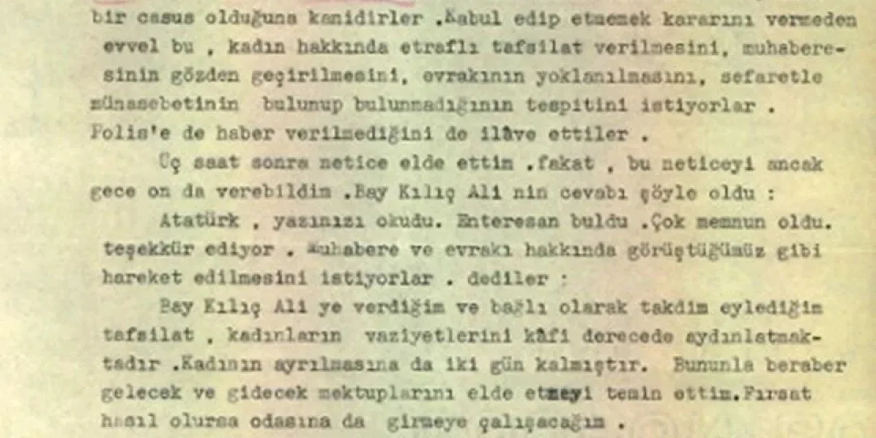 İngiliz gazeteci casus muydu? MİT, Atatürk'ün isteğiyle hazırlanan raporu paylaştı