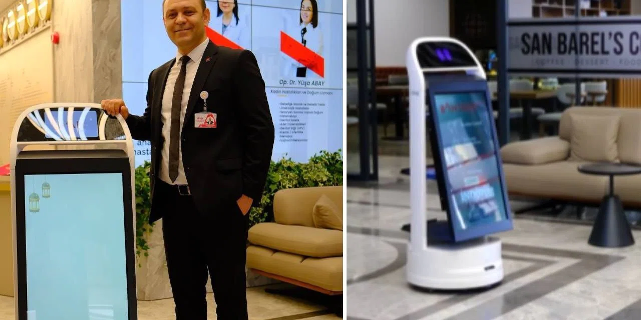 En çok çocuklar sevdi! Hastanede robot dönemi: Hastalara eşlik edip odalara servis yapıyor