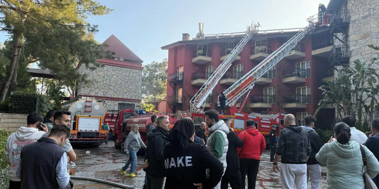 Marmaris'te 5 yıldızlı otel yangını; felakete ramak kaldı