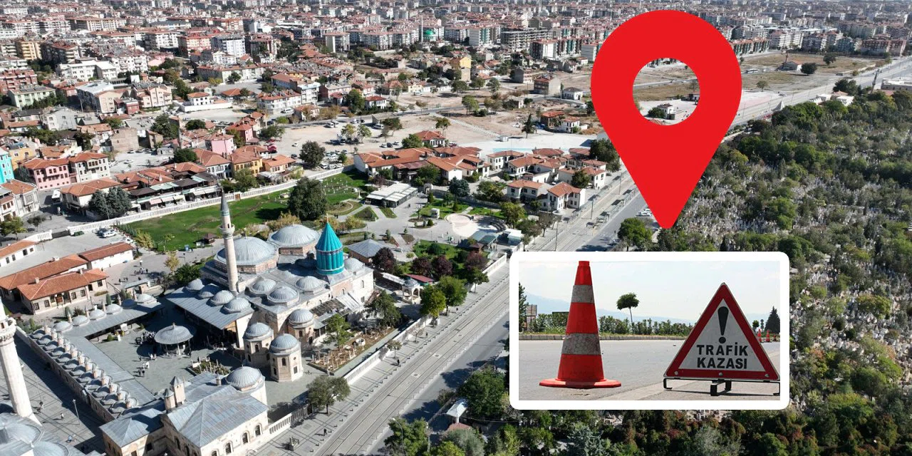 Konya'da Pazartesi günlerine dikkat. En çok kaza bu konumlarda oluyor