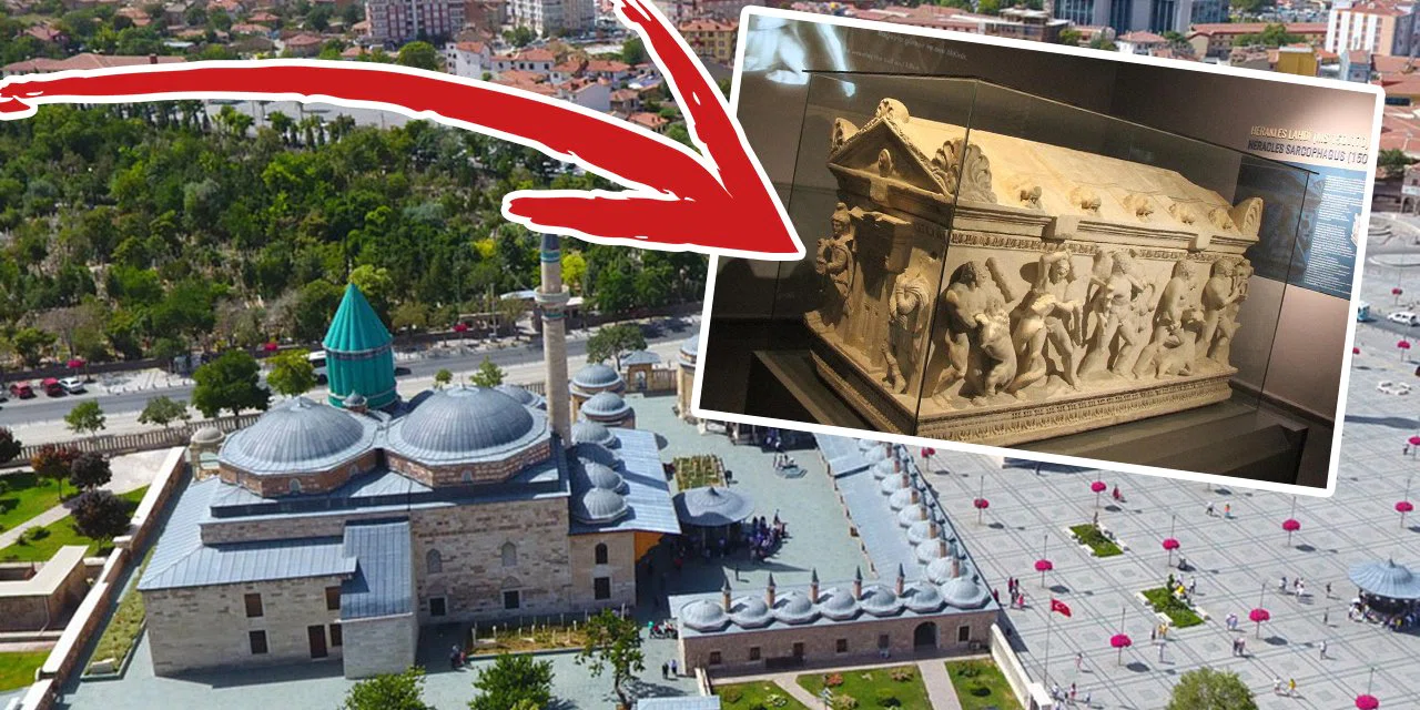 Konya'da bulunan eser dünya sıralamasında yer alıyor. Herakles Lahdi bu müzede