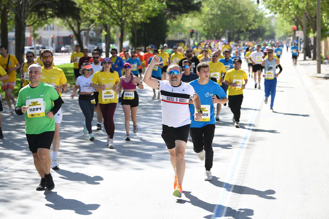 Konya, sporun başkenti oldu. Maratona rekor katılım