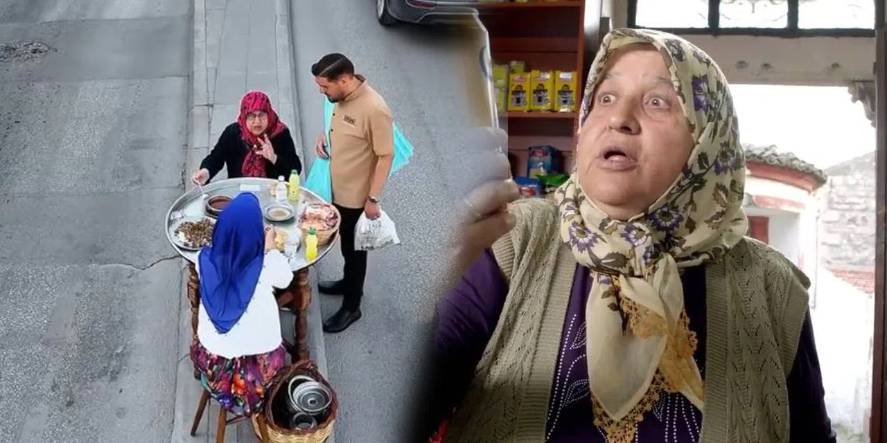 Konyalılar yolun ortasına sofrayı kurdu. Kaşık kaşık pilav yediler