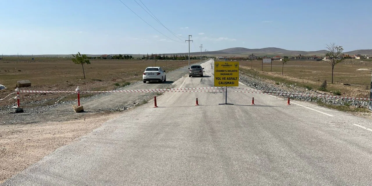 Konya’da yoğun kullanılan bu yol bayramda trafiğe kapatıldı