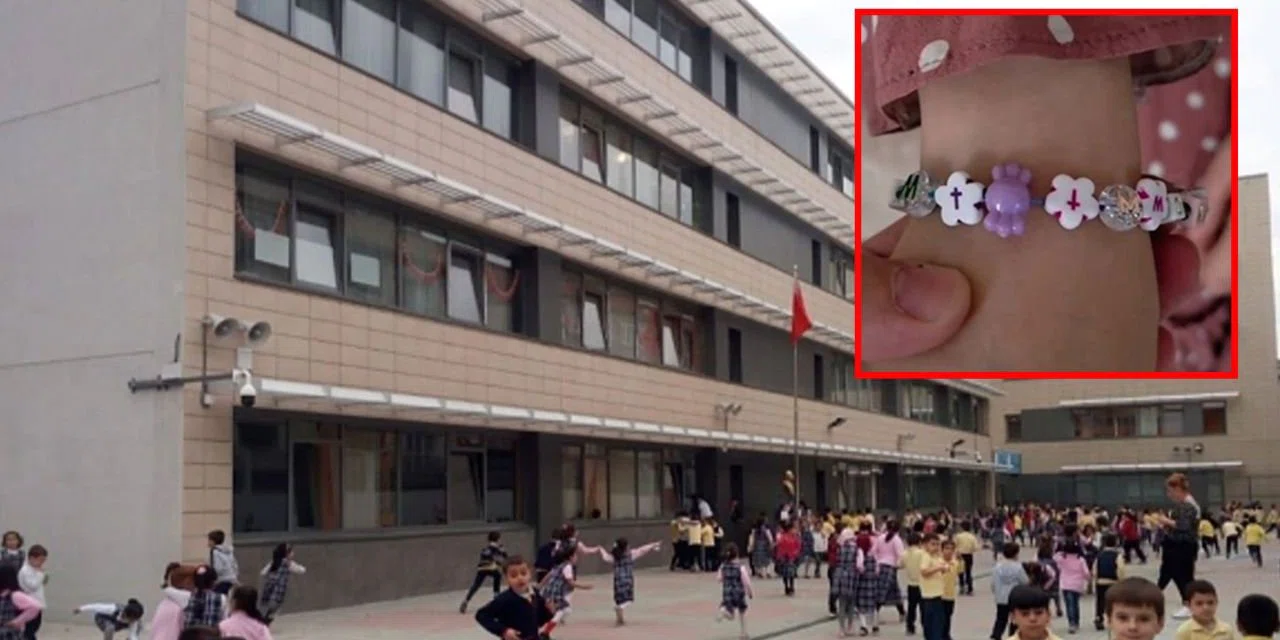 İstanbul'da skandal! Okul kantininde haç işaretli bileklik satmışlar, velilerden tepki yağıyor