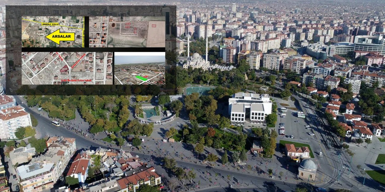 Konya'nın Başak mahallesinde artık ev yerine uydu görüntüsü satılıyor