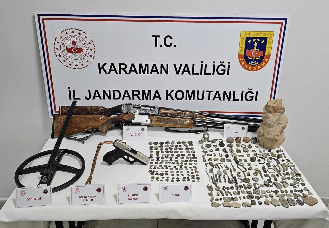 Tarihi eser kaçakçılarına jandarma darbesi