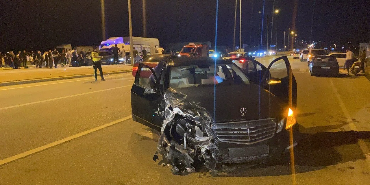 Konya’da iki otomobil çarpıştı: 3 kişi yaralı