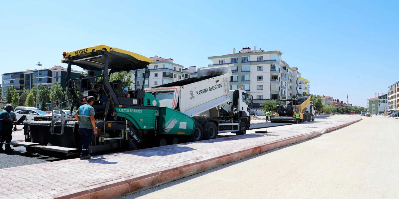 Konya'da ön düzenleri bozan yollar asfaltlandı