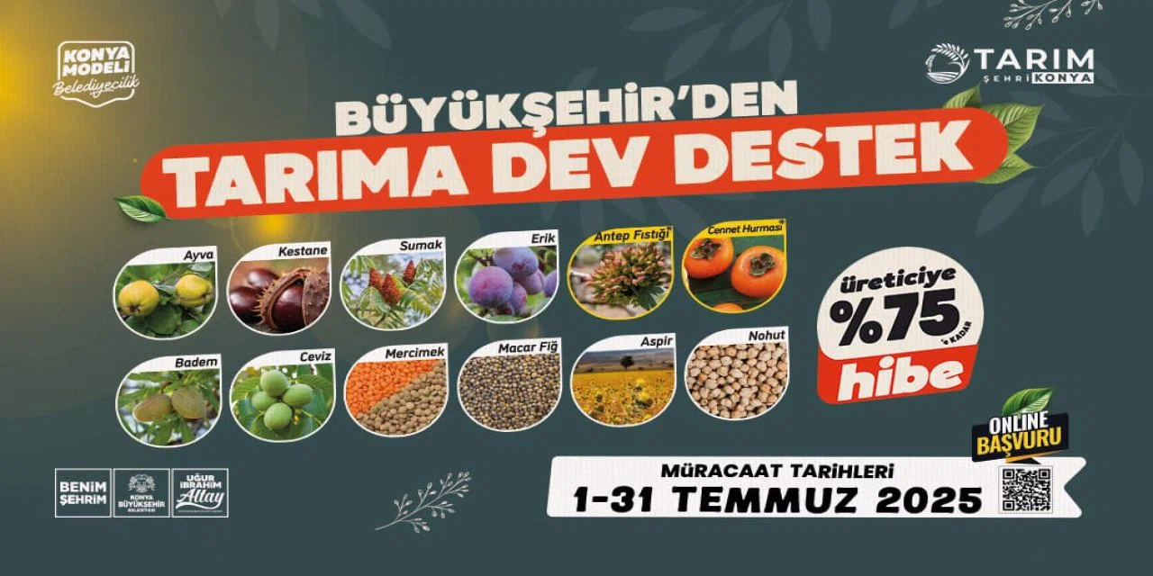 Konyalı üreticiler dikkat! Destek başvurularında 31 Temmuz son tarih