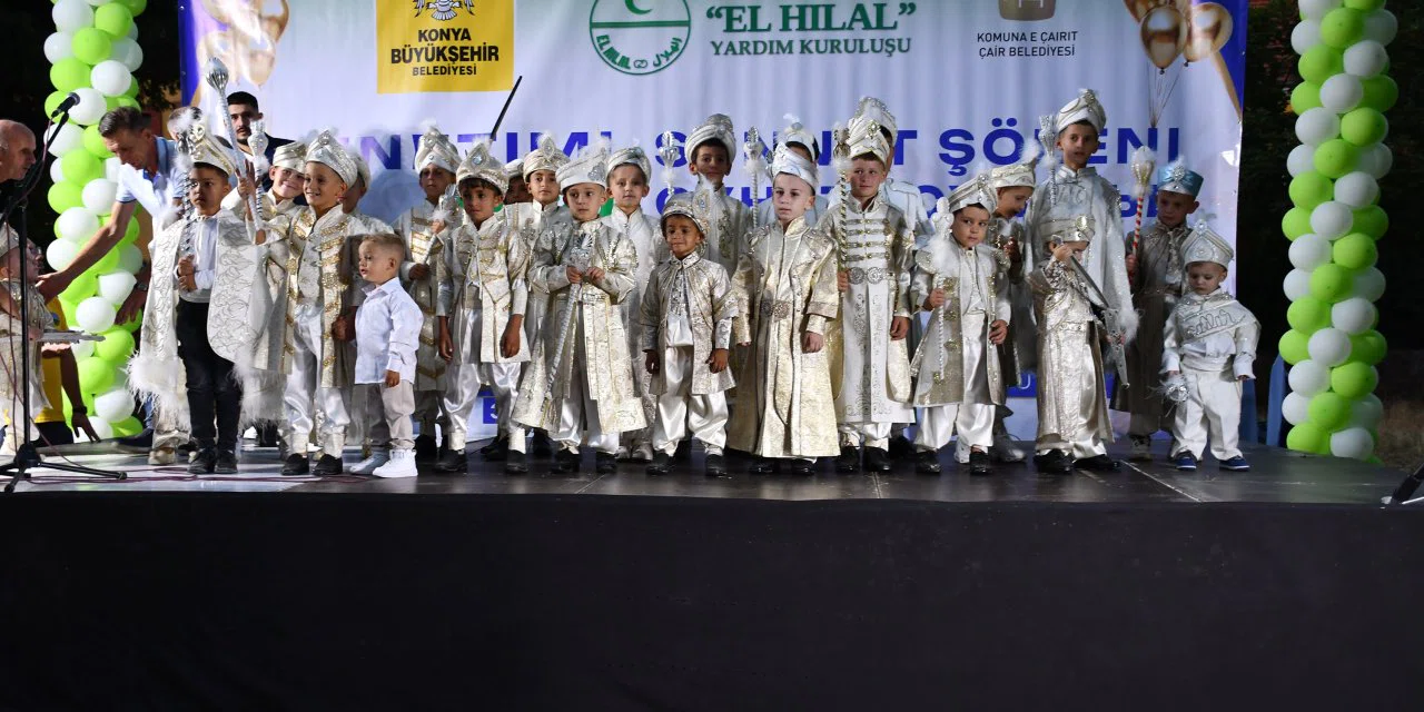 Konya, Kuzey Makedonya'ya sünnet için gitti. Büyük şölen düzenlendi
