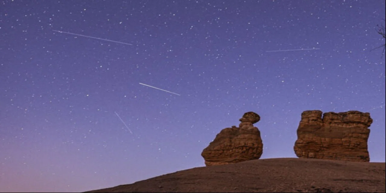 Meteor yağmuru Konya semalarında büyüleyici görüntüler ortaya çıkardı
