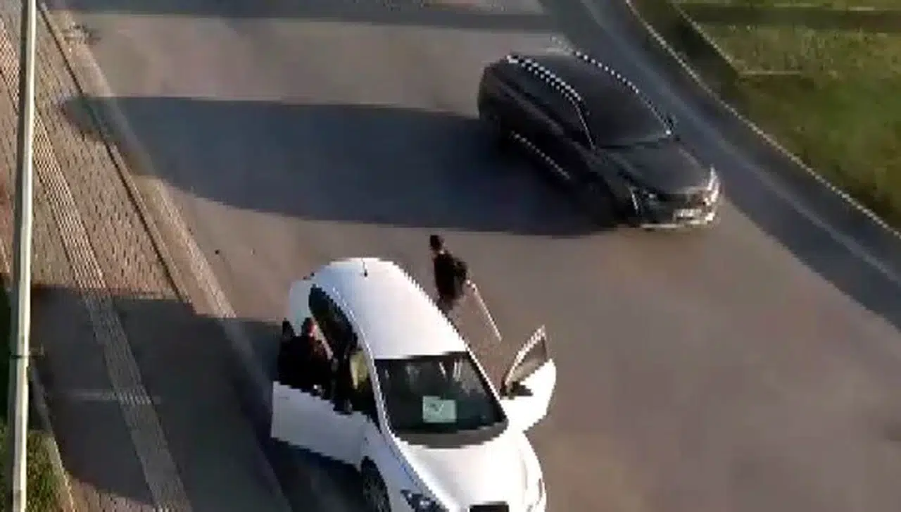 Polise sopayla saldırmıştı: O sürücü tutuklandı
