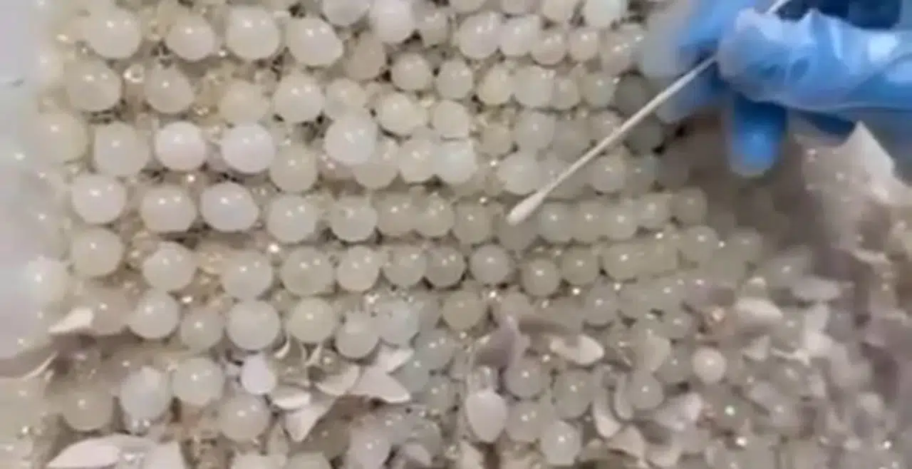 Jandarma şoka girdi: Gelinliğe boncukla işlenmiş 25 kilogram uyuşturucu