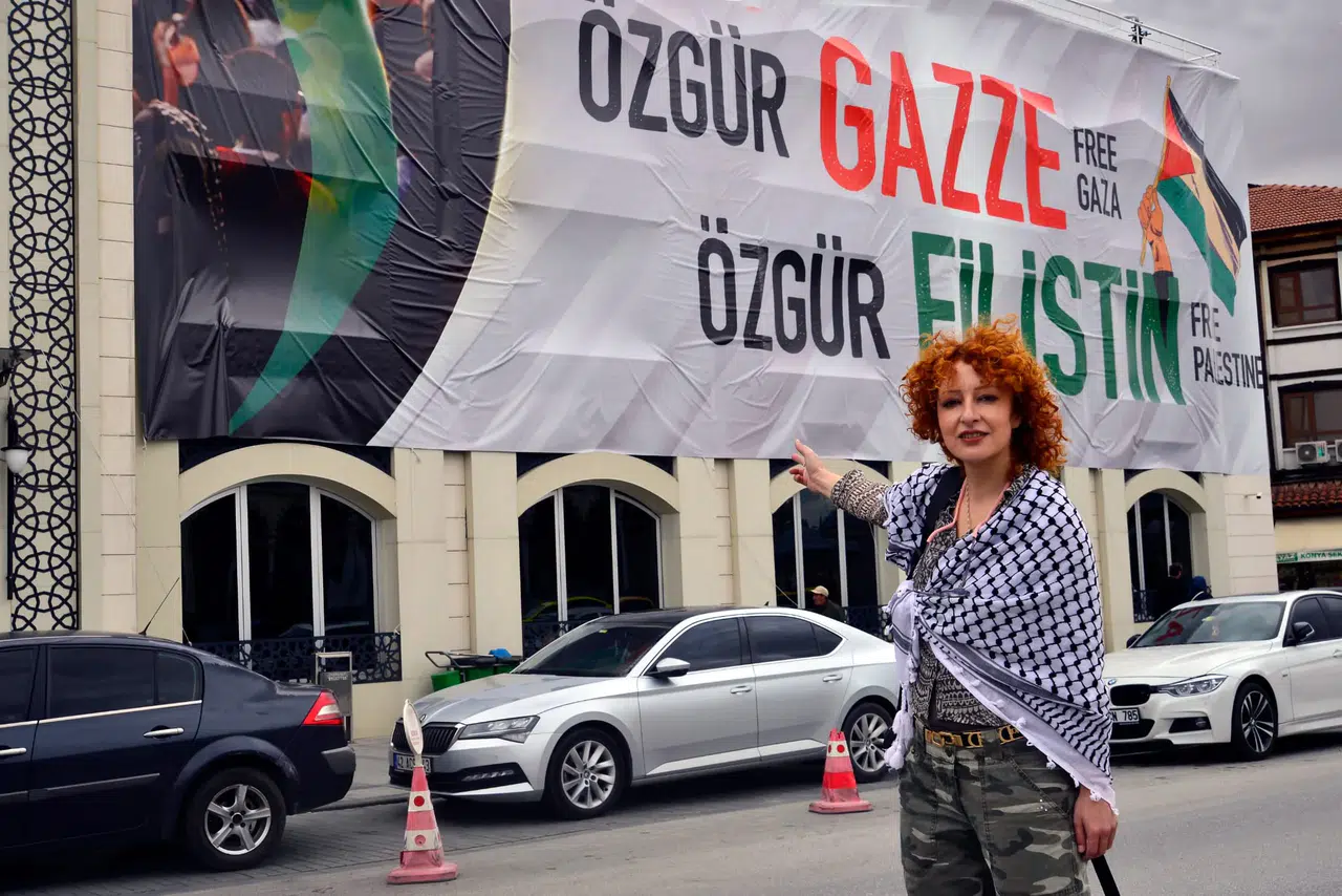 Konya'ya İran'dan geldi! Tek derdi Gazze'yi dünyaya duyurmak
