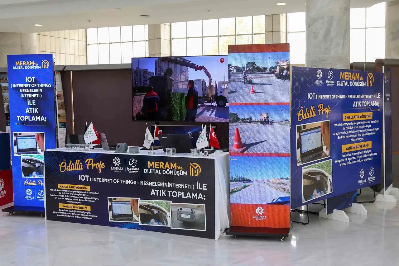 Konya'nın teknoloji belediyesi Meram oldu! Stant büyük ilgi görüyor