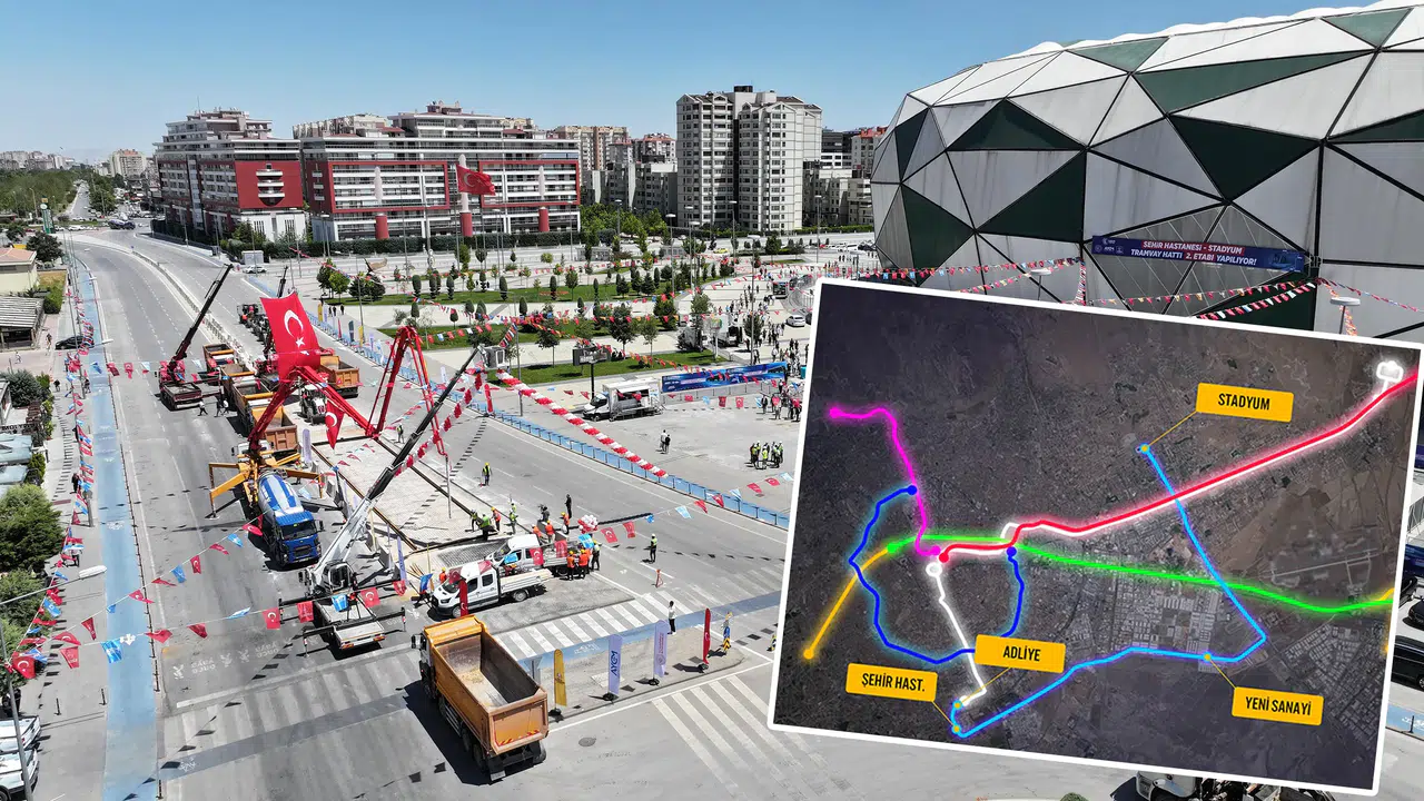 Raylar Konya'nın ulaşım vizyonunu değiştirecek: Yeni tramvaylar geliyor