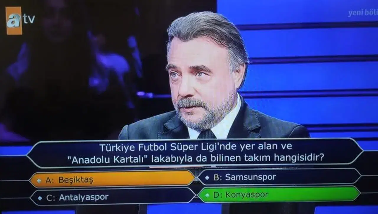 Milyoner yarışmasına Konyaspor sorusu damgasını vurdu!