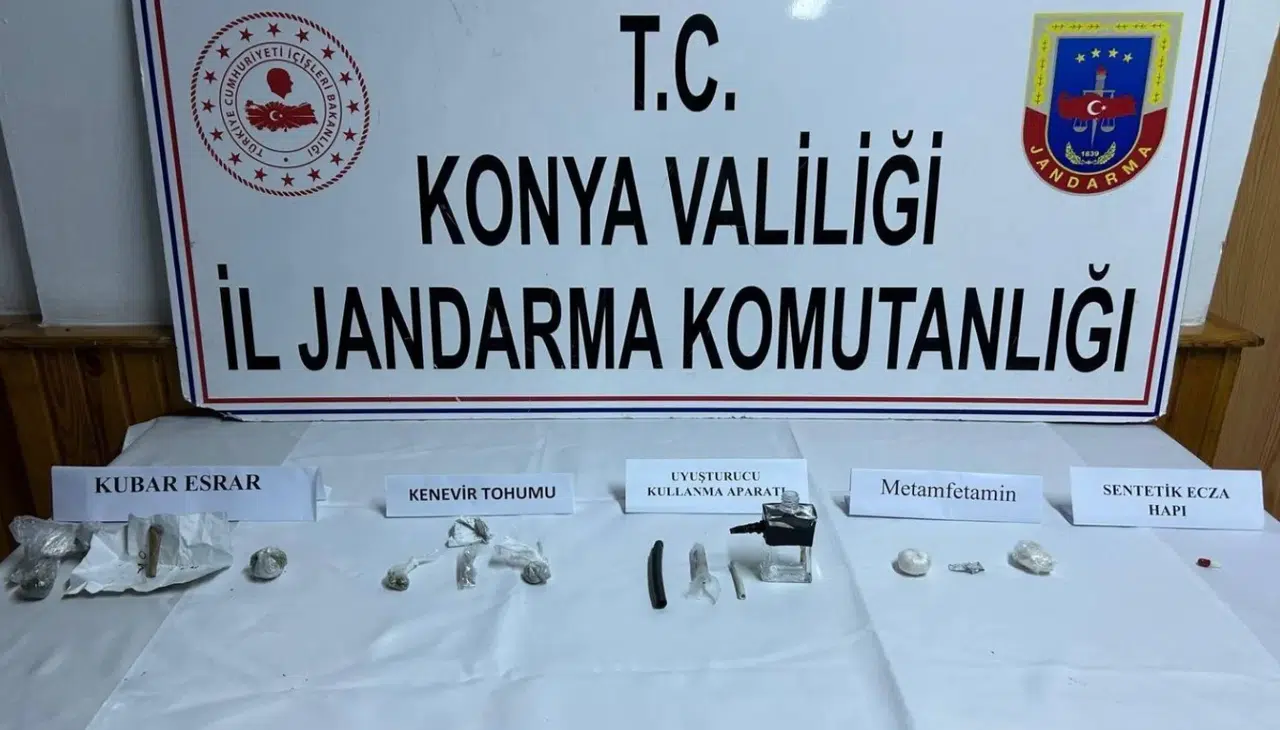 Konya’da jandarmadan uyuşturucu operasyonu: 1 tutuklama