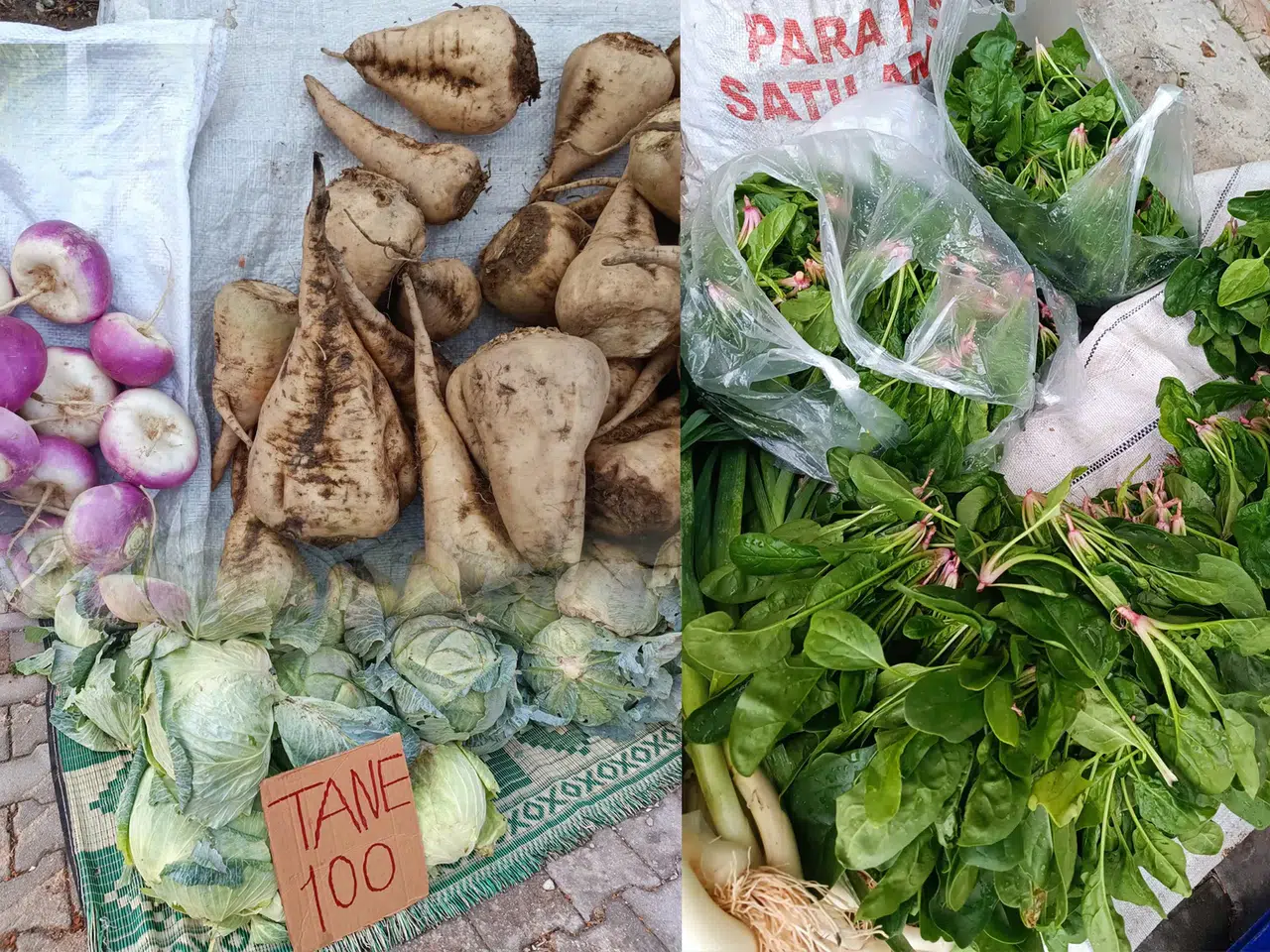 Konya'da kış mevsimi önce pazara geldi: Tezgahlarda yeni ürün