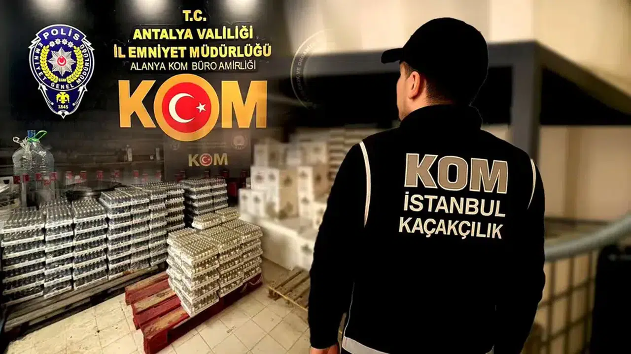 81 ilde alkollü içki kaçakçılığı ve sahteciliğine operasyon