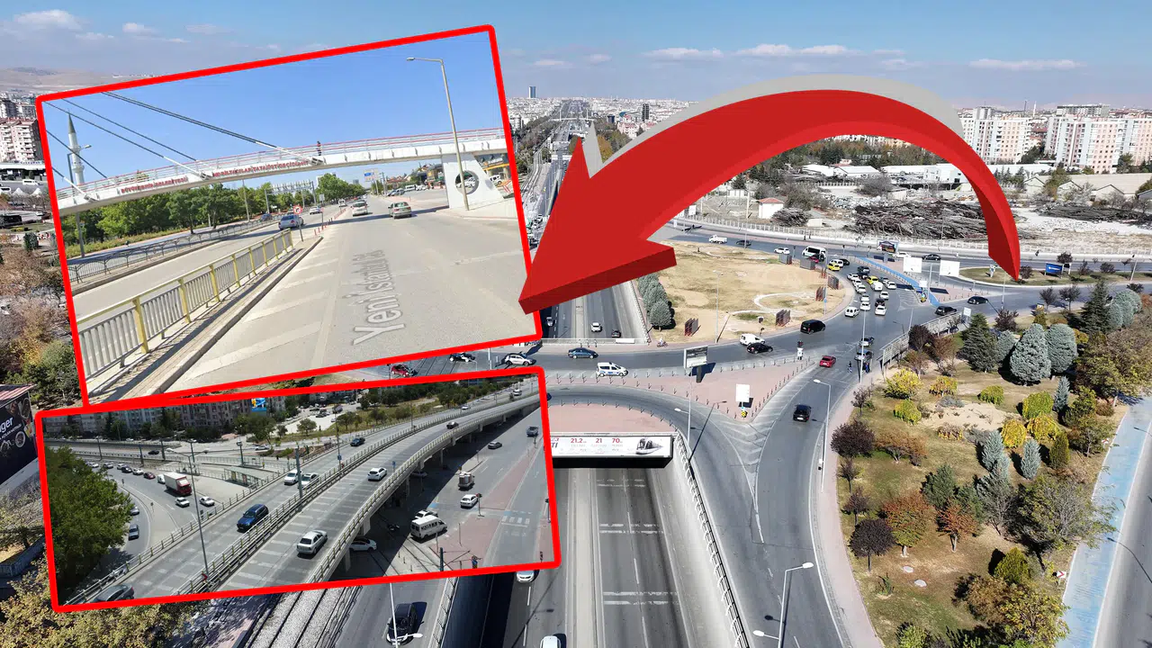 Konya'nın trafiği bu rotada tıkanıyor: 3 şeritten tek şeride düşüyor