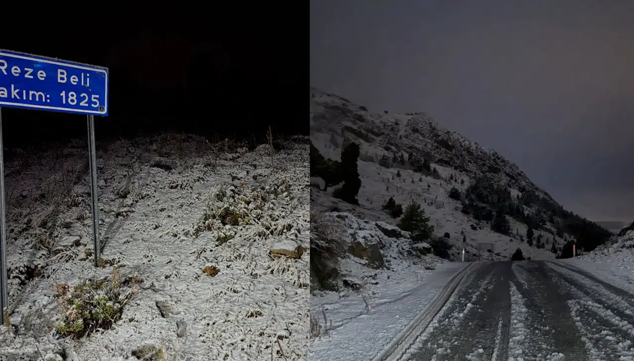 Konya'da kar haberleri peş peşe geliyor: Reze Beli beyaz örtü ile kaplandı