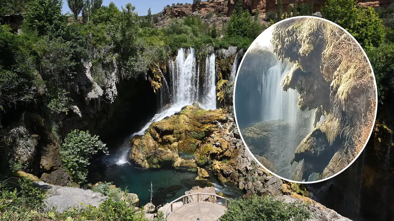 Konya'nın ince karesi: Şelaledeki yansıma Şeytan Kafasına mı ait?