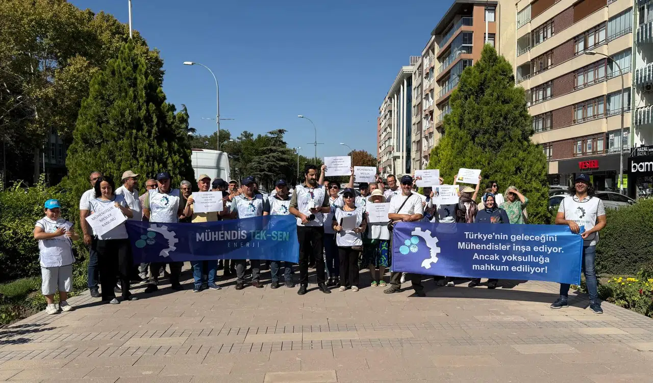 Konya'daki mühendisler eylemde! Masada kaybediyoruz