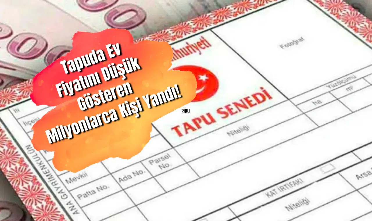 Tapuda ev fiyatını düşük gösteren milyonlarca kişi yandı!