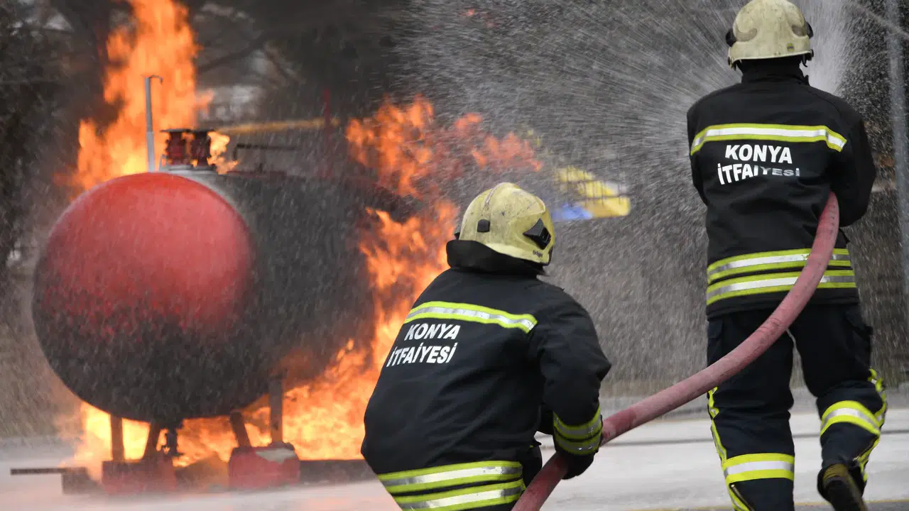 Konya İtfaiyesi bir yılda 15 bin 497 olaya müdahale etti